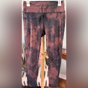 Senita Athletics Fossil/Black Tie Dye Lux Train Leggings II
